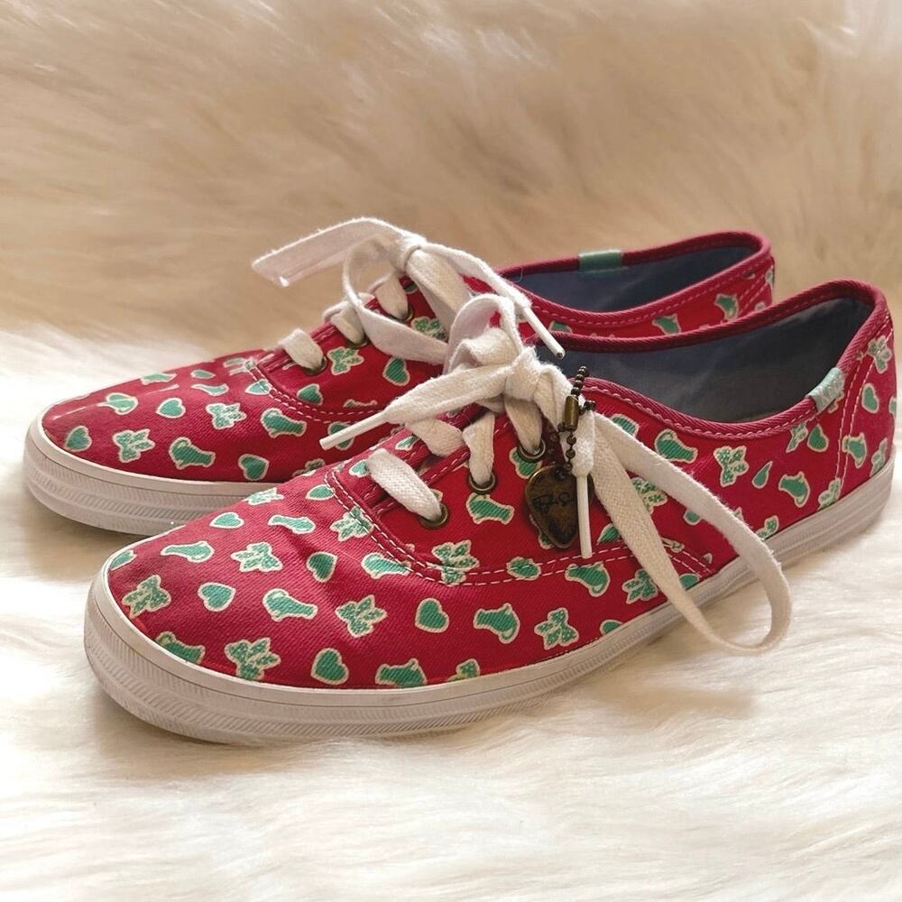 Taylor Swift x Keds Pink Cat Print Sneakers Women’s Size 7.5